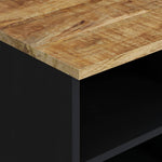Tv-Meubel 80X33X46 Cm Massief Mangohout En Bewerkt Hout