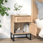 Nachtkastjes 40X30X55,5 Cm Bewerkt Hout En Ijzer