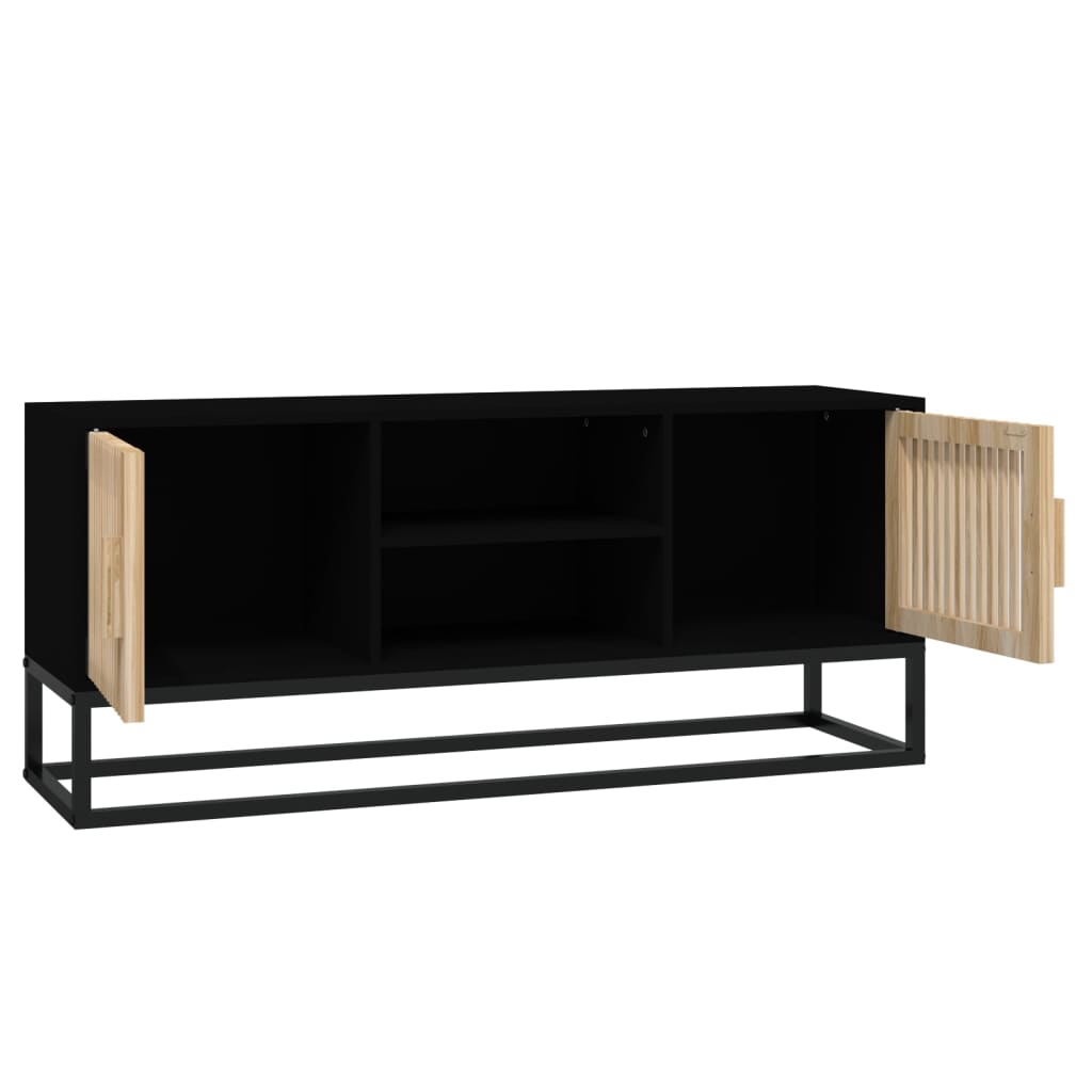 Tv-Meubel 105X30X45 Cm Bewerkt Hout En Ijzer