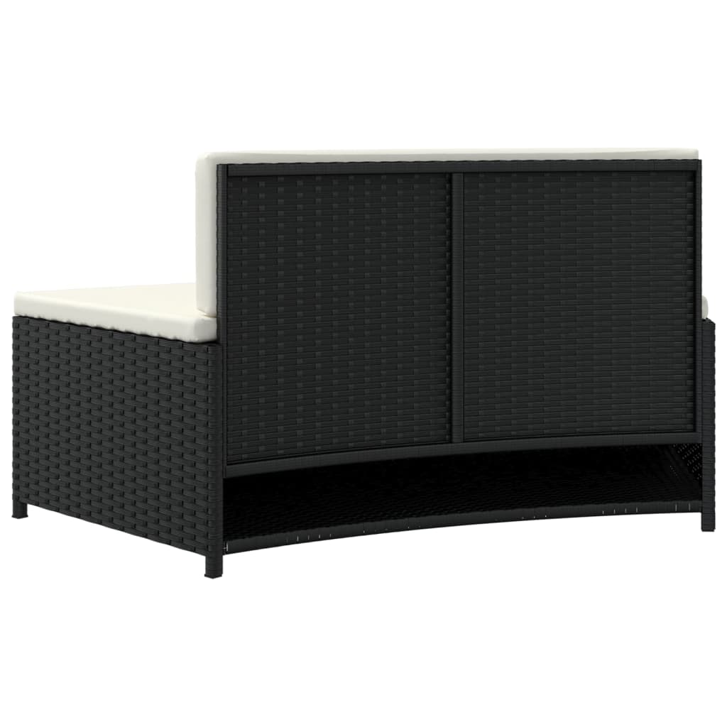 Spa-Bankjes Met Kussens 2 St Poly Rattan