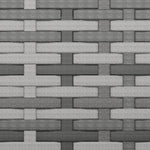 Tuinbank 3-Zits Met Kussens Poly Rattan Grijs