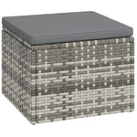 -Delige Loungeset Met Kussens Poly Rattan