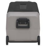 Koelbox Met Wielen En Adapter Pp En Pe Zwart En Grijs