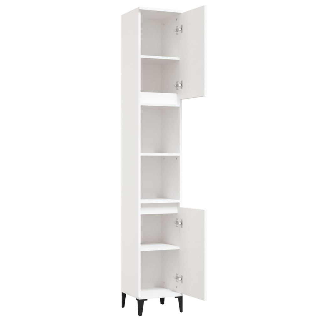 Badkamerkast 30X30X190 Cm Bewerkt Hout