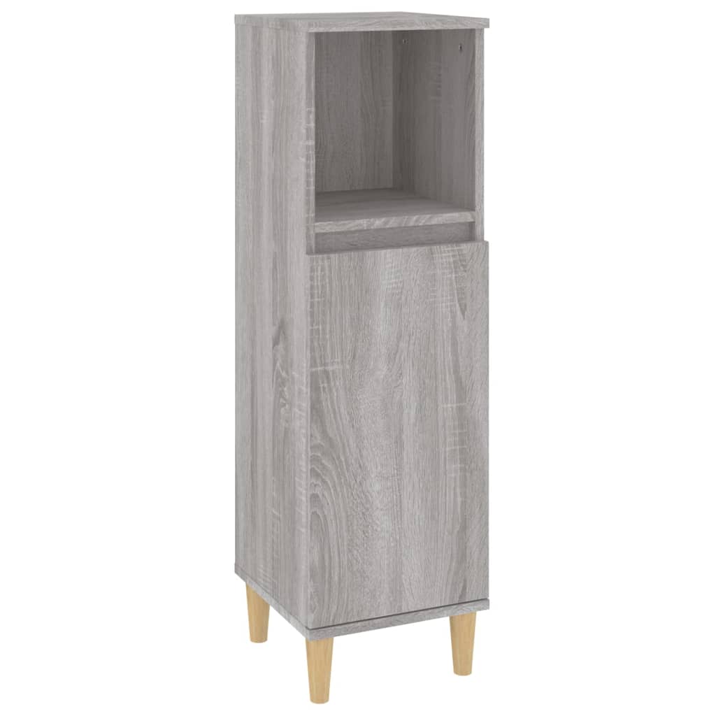 Badkamerkast 30X30X100 Cm Bewerkt Hout Eikenkleur