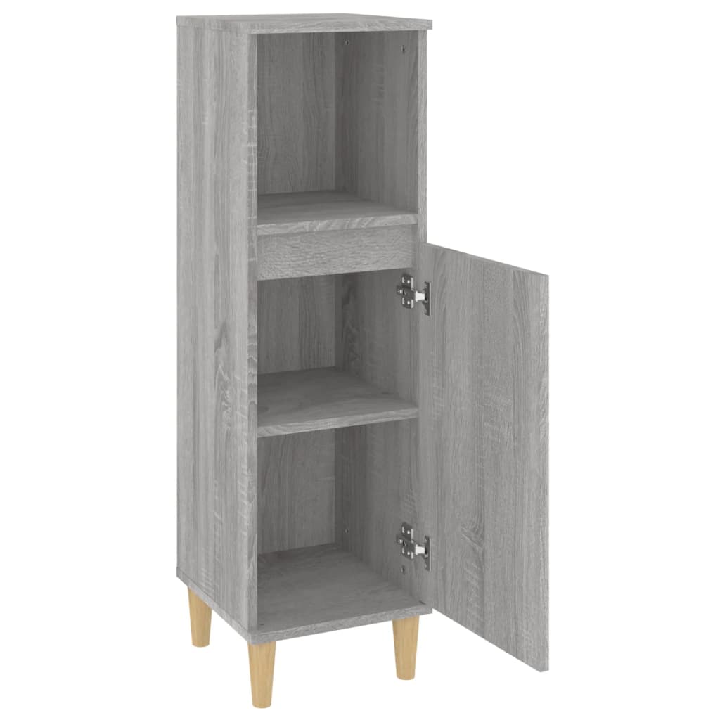 Badkamerkast 30X30X100 Cm Bewerkt Hout Eikenkleur