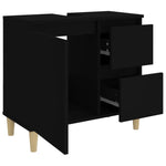 Badkamerkast 65X33X60 Cm Bewerkt Hout