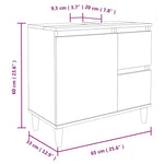 Badkamerkast 65X33X60 Cm Bewerkt Hout