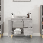 Badkamerkast 65X33X60 Cm Bewerkt Hout Eikenkleurig