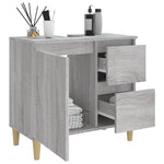 Badkamerkast 65X33X60 Cm Bewerkt Hout Eikenkleurig