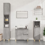 Badkamerkast 65X33X60 Cm Bewerkt Hout Eikenkleurig