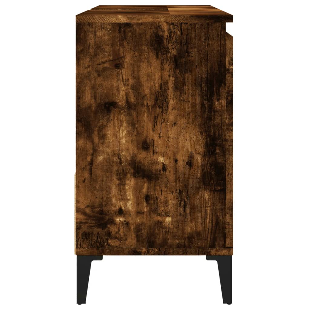 Badkamerkast 65X33X60 Cm Bewerkt Hout Kleurig