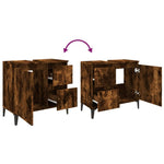 Badkamerkast 65X33X60 Cm Bewerkt Hout Kleurig
