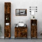 Badkamerkast 65X33X60 Cm Bewerkt Hout Kleurig
