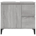 Badkamerkast 65X33X60 Cm Bewerkt Hout Eikenkleurig