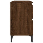 Wastafelkast 80X33X60 Cm Bewerkt Hout Bruin Eikenkleur