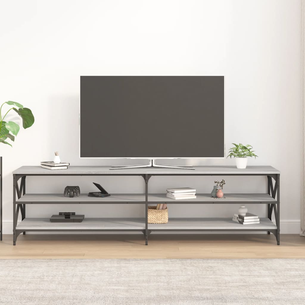 Tv-Meubel 180X40X50 Cm Bewerkt Hout Eikenkleurig