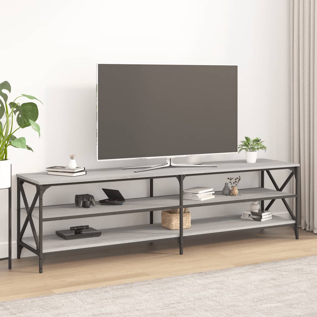 Tv-Meubel 180X40X50 Cm Bewerkt Hout Eikenkleurig