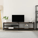 Tv-Meubel 200X40X50 Cm Bewerkt Hout Metaal