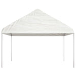 Prieel Met Dak 8,92X4,08X3,22 M Polyetheen Wit