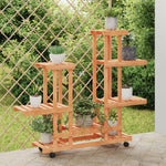 Plantenstandaard Met Wielen 110X25X78 Cm Massief Vurenhout