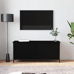 Tv-Meubel Met Deuren Bewerkt Hout