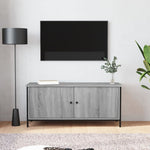 Tv-Meubel Met Deuren Bewerkt Hout