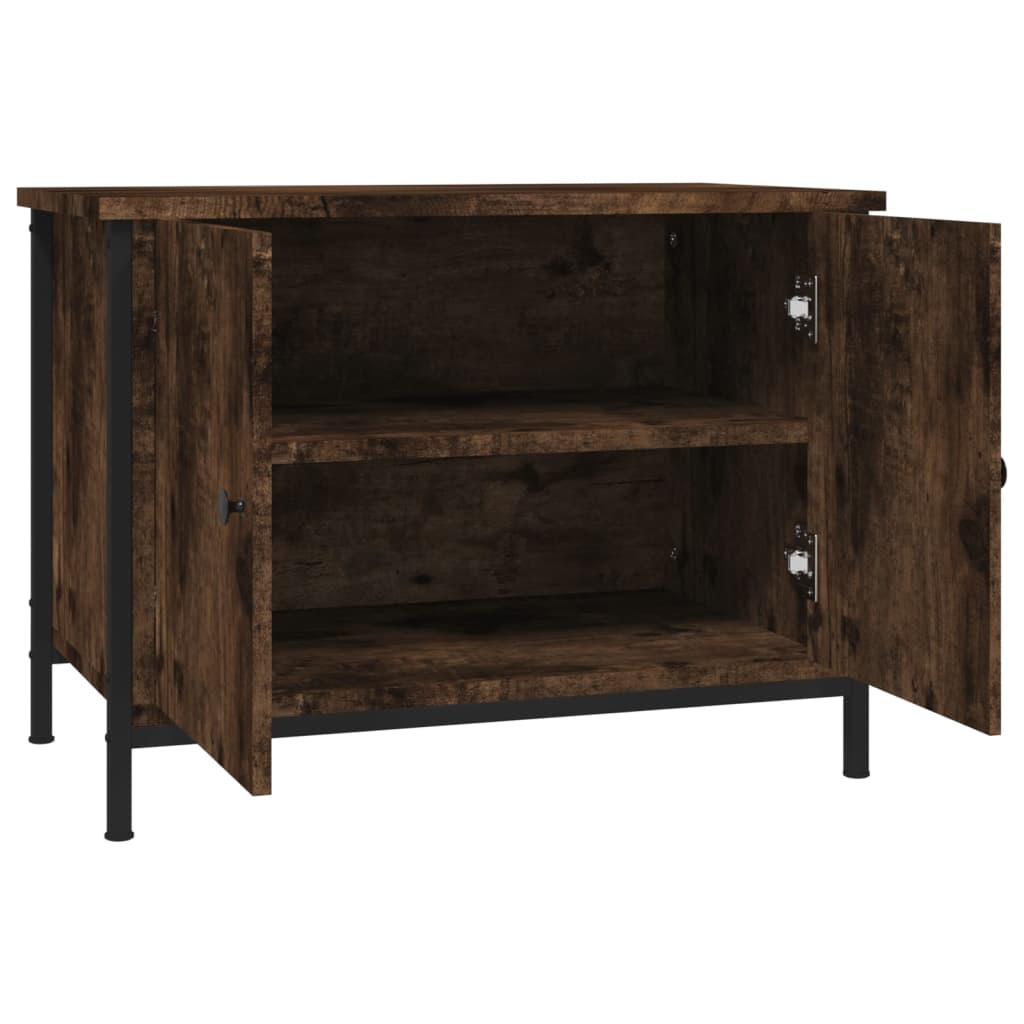 Tv-Meubel Met Deuren Bewerkt Hout