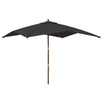 Parasol Met Houten Paal 300X300X273 Cm