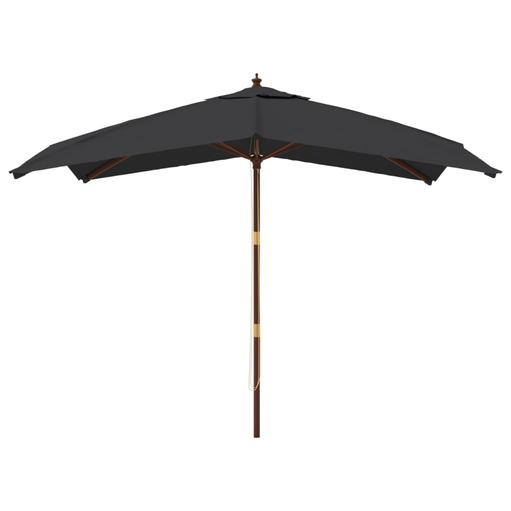 Parasol Met Houten Paal 300X300X273 Cm