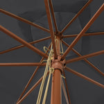 Parasol Met Houten Paal 300X300X273 Cm