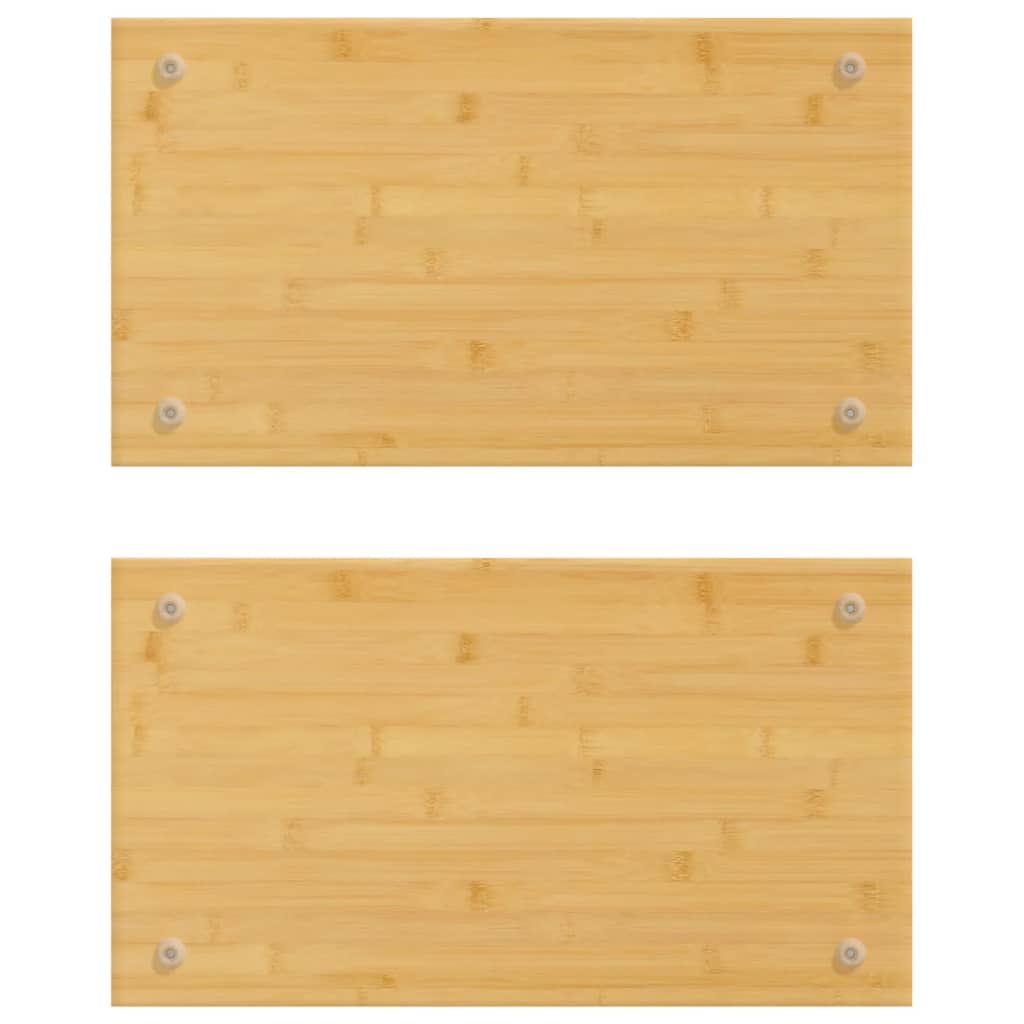 Kookplaatafdekkingen 2 St 50X28X1,5 Cm Bamboe