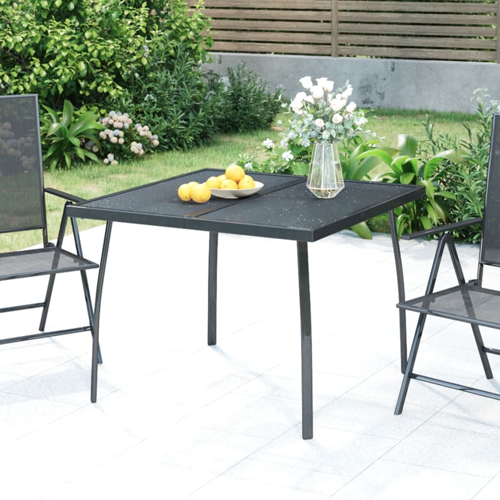 Tuintafel 80X80X72,5 Cm Staal Gaas Antracietkleurig