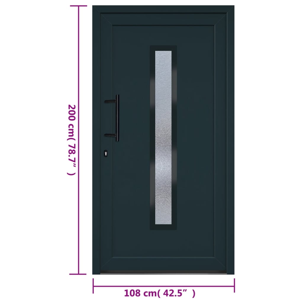 Voordeur Pvc Kleurig