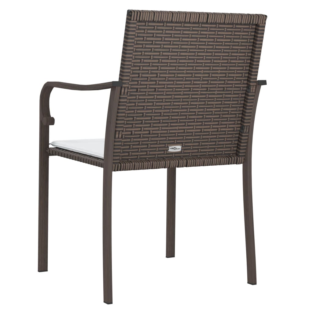 Tuinstoelen Met Kussens 56X59X84 Cm Poly Rattan