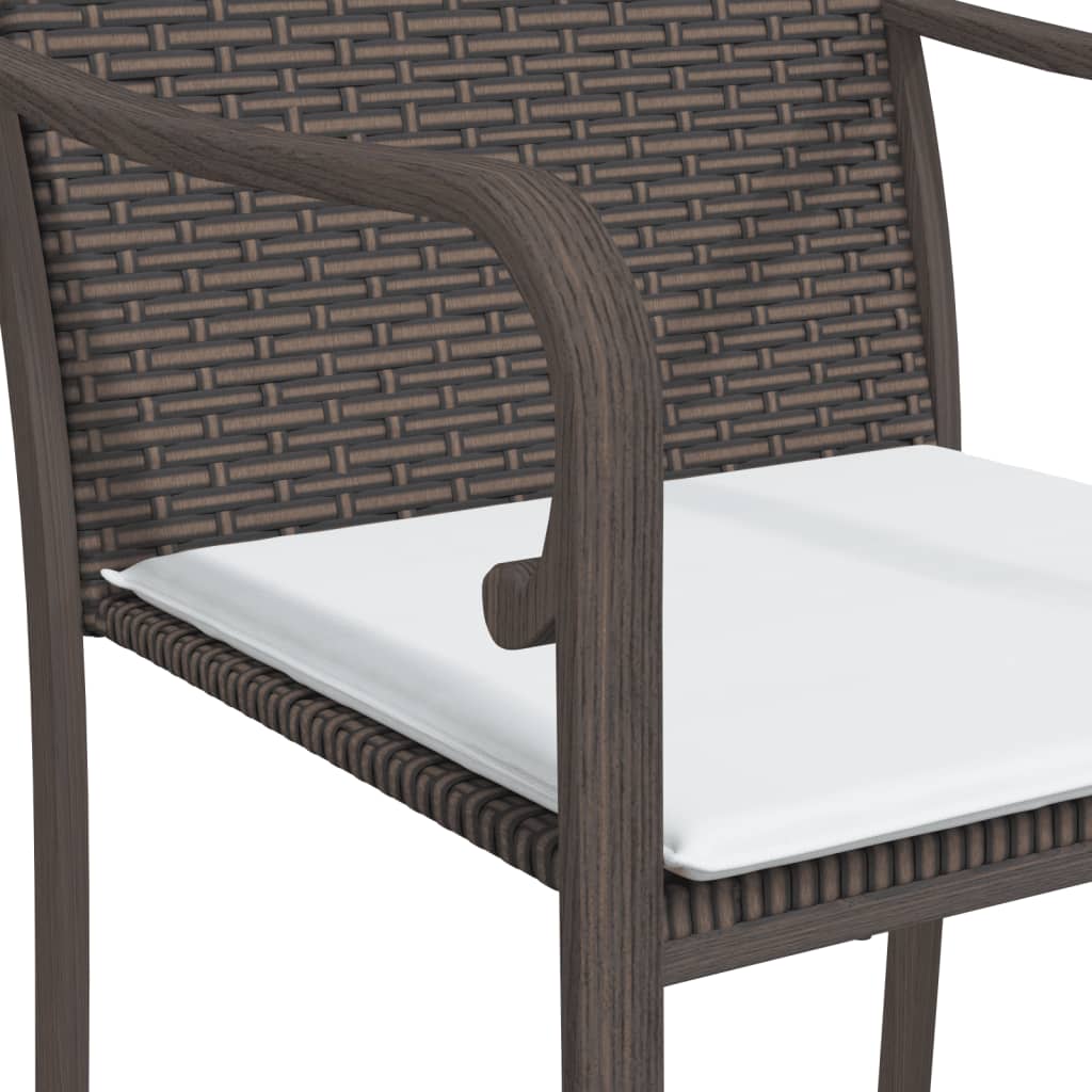 Tuinstoelen Met Kussens 56X59X84 Cm Poly Rattan