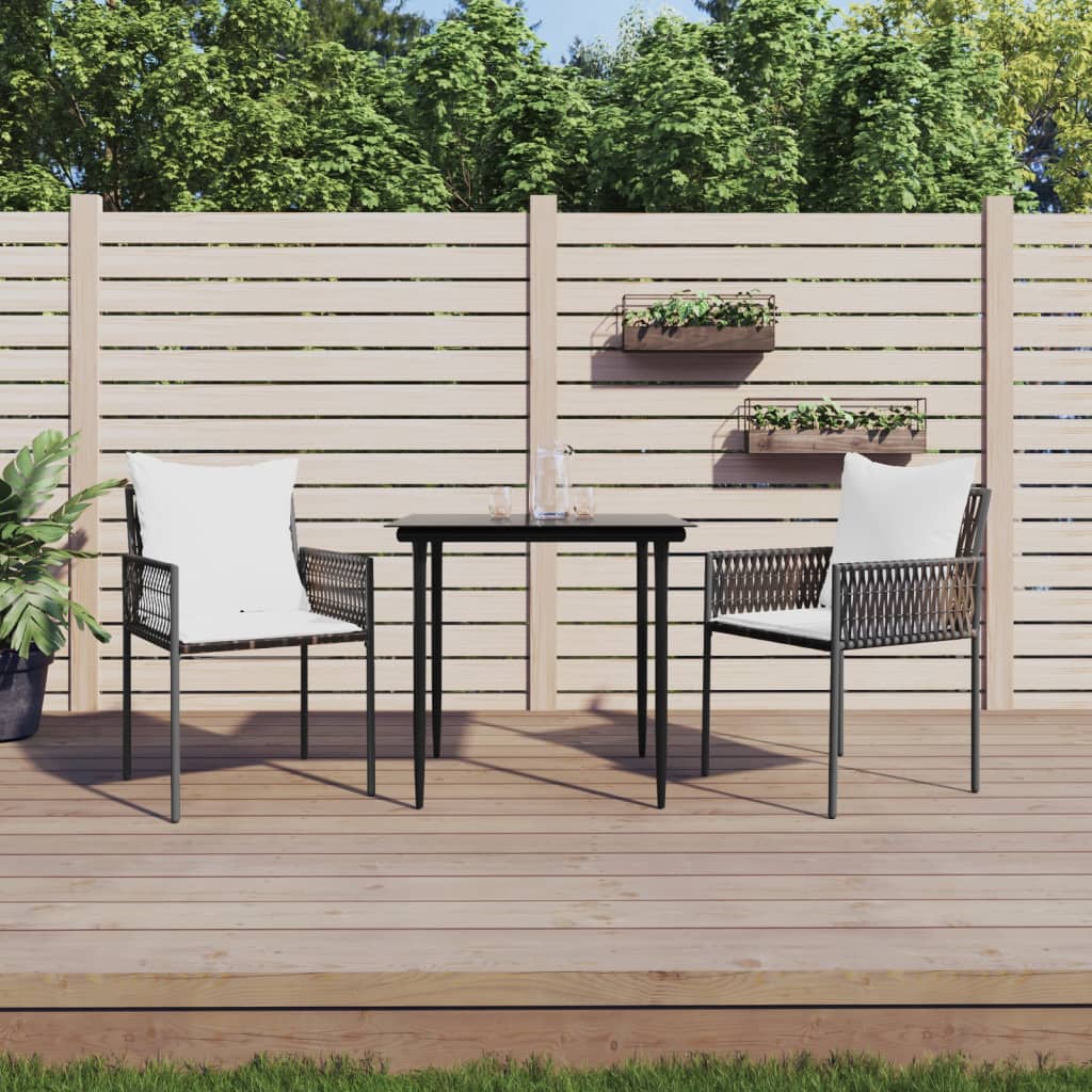 Tuinstoelen Met Kussens 54X61X83 Cm Poly Rattan