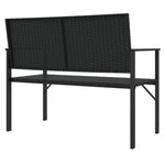 Tuinbank 2-Zits Poly Rattan