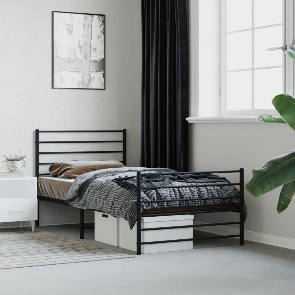 Bedframe Met Hoofd- En Voeteneinde Metaal