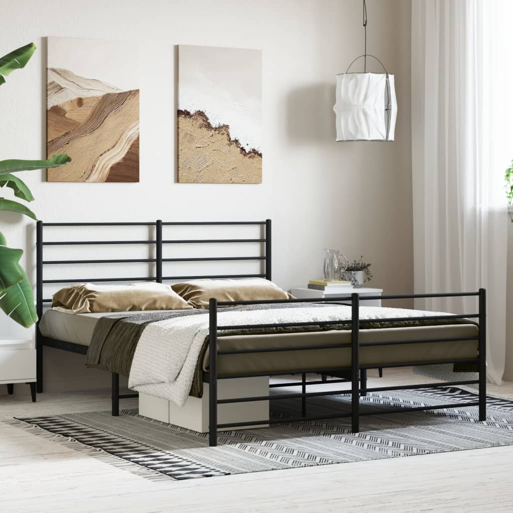 Bedframe Met Hoofd- En Voeteneinde Metaal