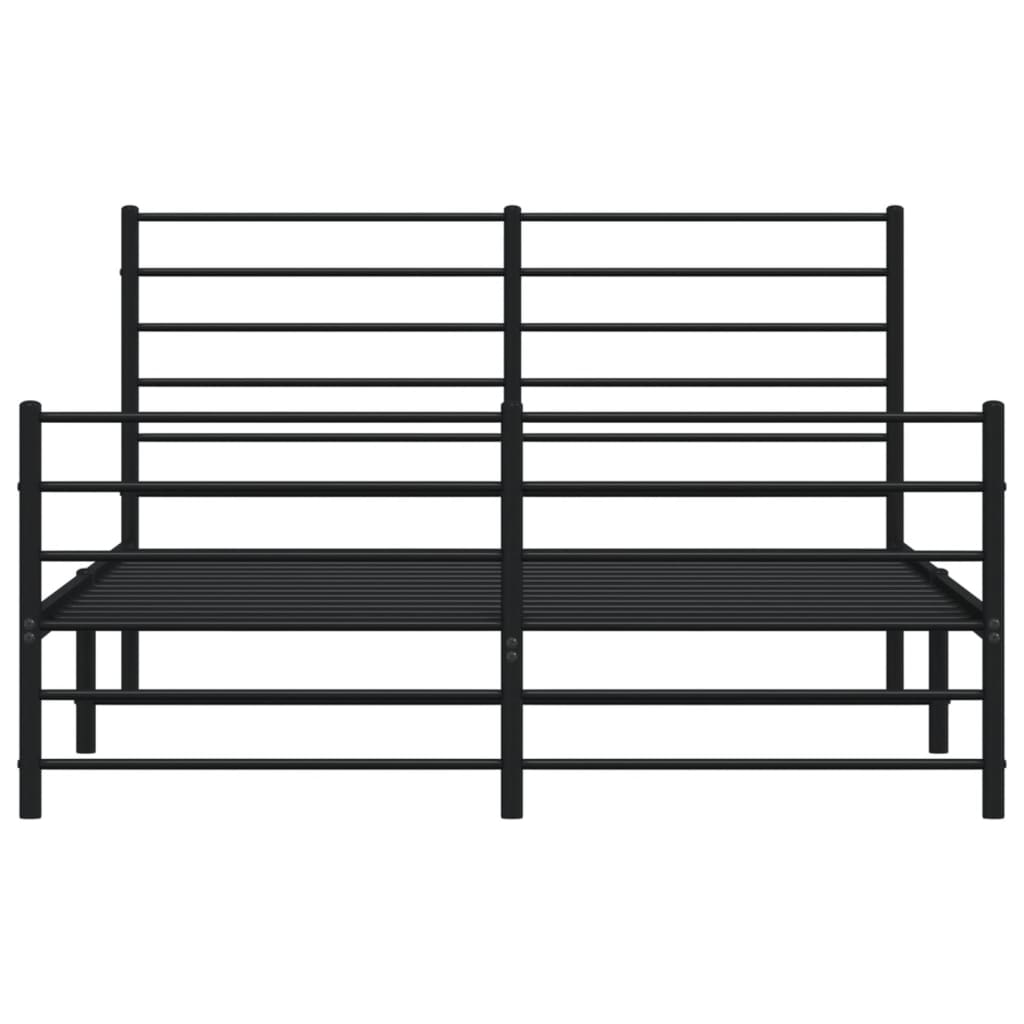 Bedframe Met Hoofd- En Voeteneinde Metaal