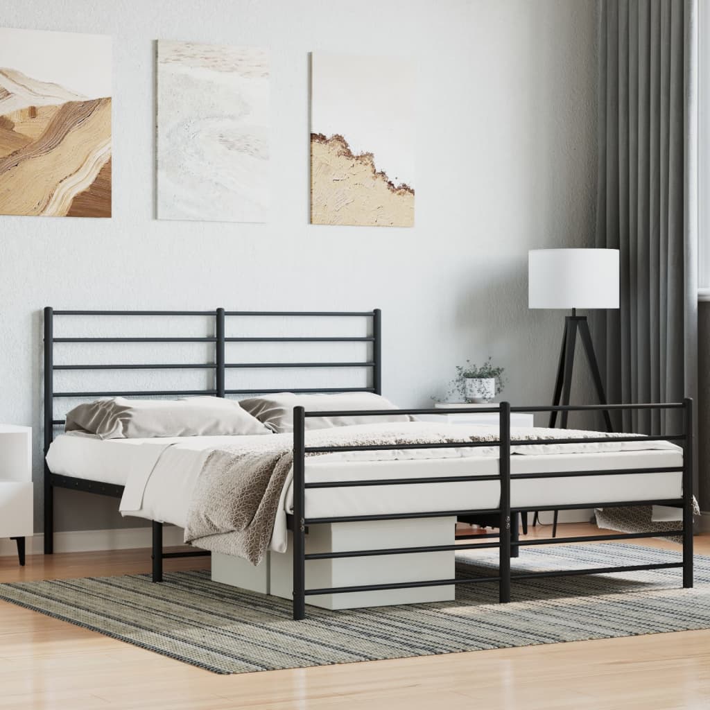 Bedframe Met Hoofd- En Voeteneinde Metaal