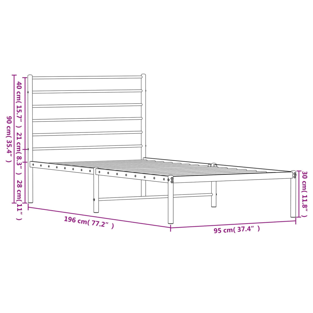 Bedframe Metaal