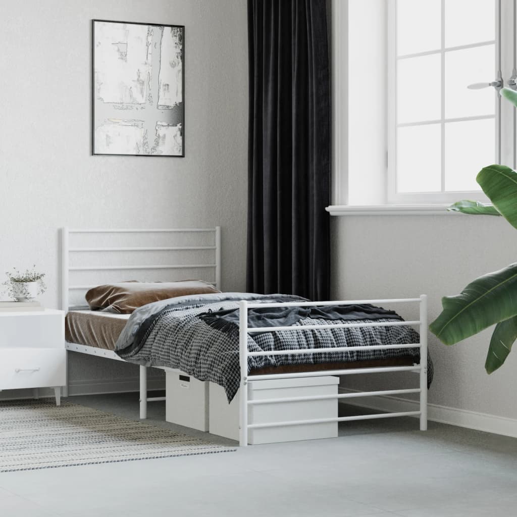 Bedframe Met Hoofd- En Voeteneinde Metaal