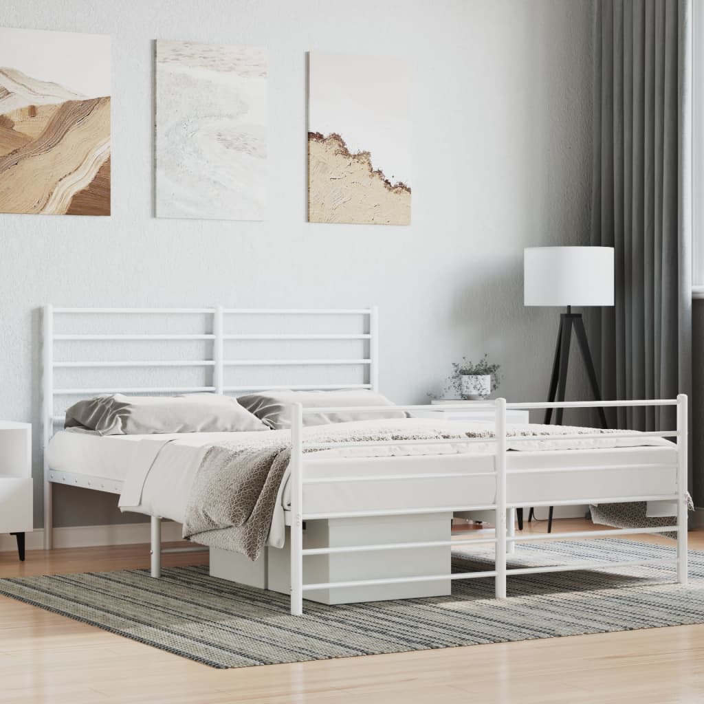 Bedframe Met Hoofd- En Voeteneinde Metaal