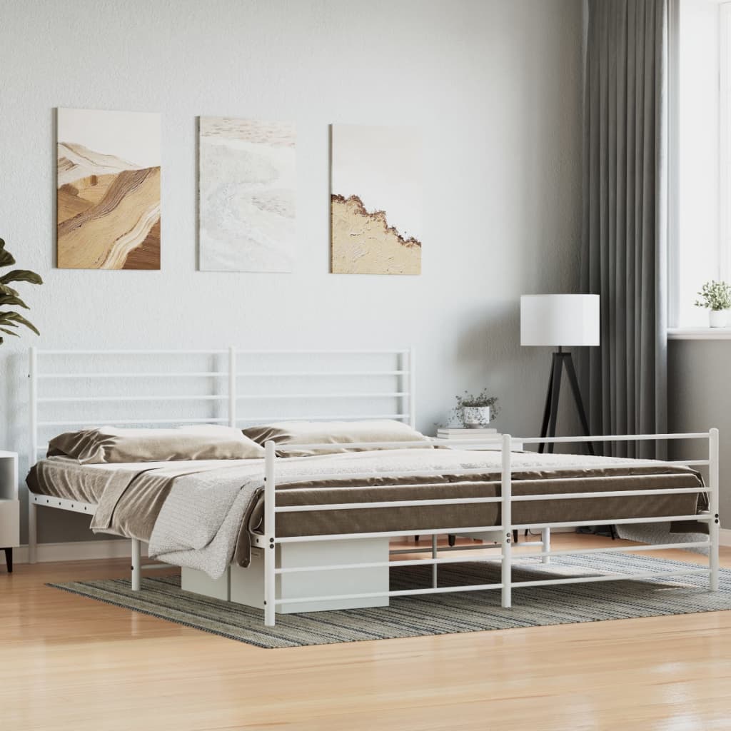 Bedframe Met Hoofd- En Voeteneinde Metaal