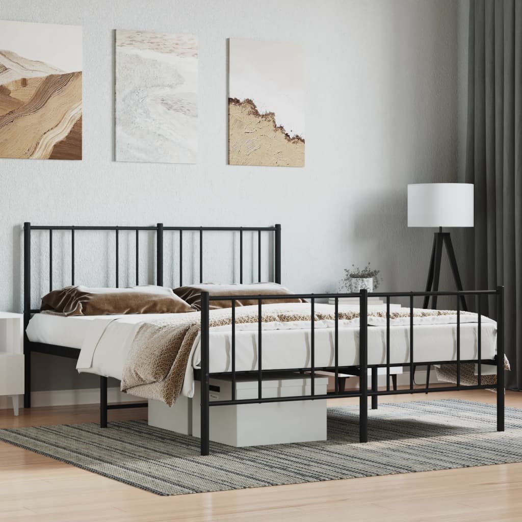 Bedframe Met Hoofd- En Voeteneinde Metaal