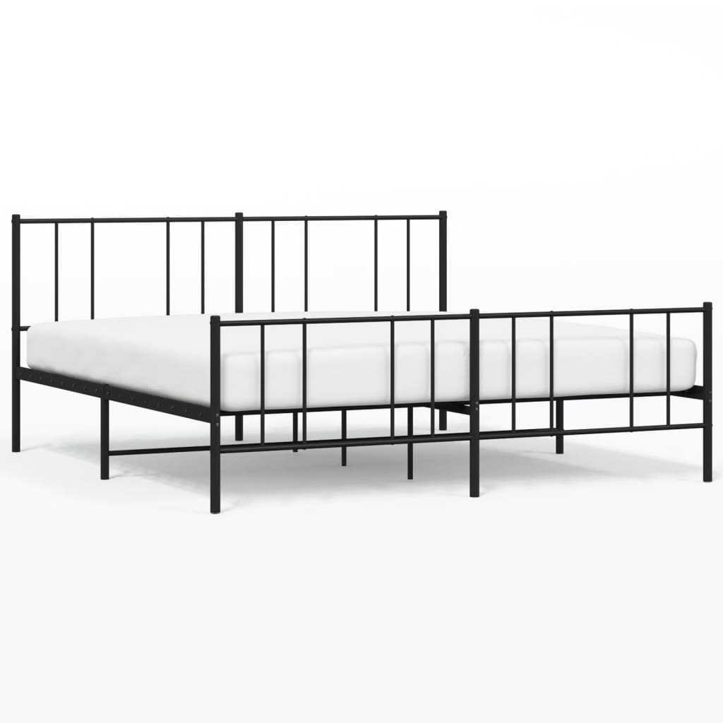 Bedframe Met Hoofd- En Voeteneinde Metaal