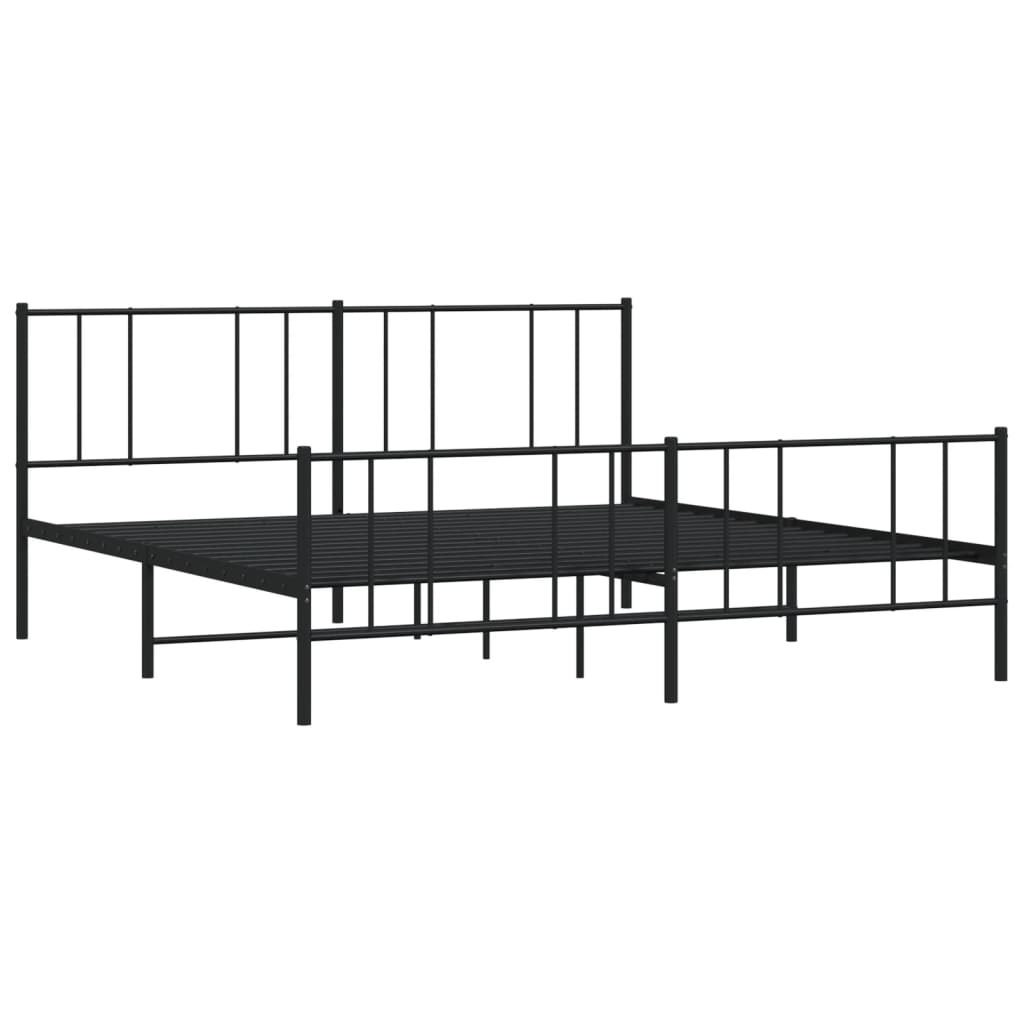 Bedframe Met Hoofd- En Voeteneinde Metaal