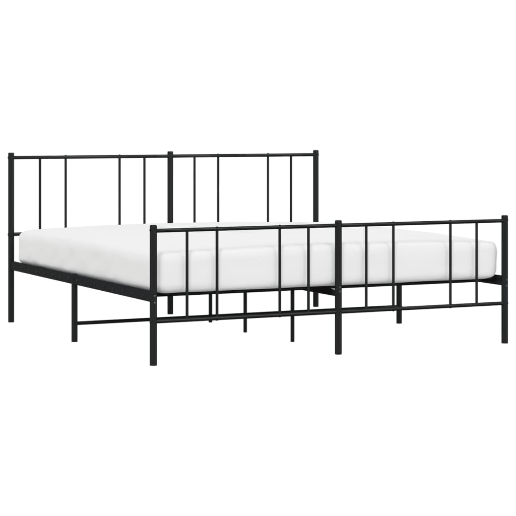 Bedframe Met Hoofd- En Voeteneinde Metaal